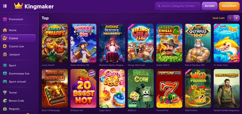 Il Re del Gioco: Scopri il Kingmaker Casino Online Italia